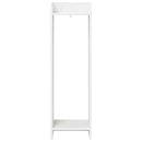 Planteholder med hylde Hvid 30 x 30 x 100 cm Konstrueret træ