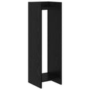 Planteholder Sort Eg 30 x 30 x 100 cm Konstrueret træ