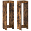 Planteholder 2 pcs Røget Eg 30 x 30 x 100 cm Konstrueret træ