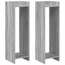 Planteholder 2 stk. Grå Sonoma 30 x 30 x 100 cm Konstrueret træ