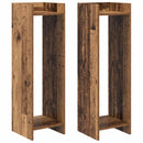 Planteholder 2 pcs Gammelt træ 30 x 30 x 100 cm Konstrueret træ
