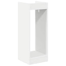 Planteholder med hylde Hvid 30 x 30 x 80 cm Konstrueret træ