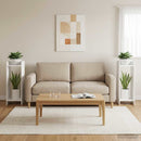 Planteholder 2 pcs Hvid 30 x 30 x 80 cm Konstrueret træ
