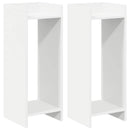 Planteholder 2 pcs Hvid 30 x 30 x 80 cm Konstrueret træ