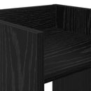 Planteholder 2 pcs Sort Eg 30 x 30 x 80 cm Konstrueret træ