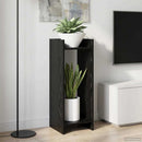 Planteholder 2 pcs Sort Eg 30 x 30 x 80 cm Konstrueret træ