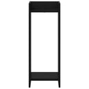 Planteholder 2 pcs Sort Eg 30 x 30 x 80 cm Konstrueret træ