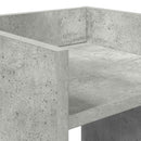 Planteholder med hylde BetonGrå 30 x 30 x 80 cm Konstrueret træ