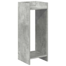 Planteholder med hylde BetonGrå 30 x 30 x 80 cm Konstrueret træ