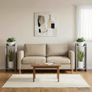 Planteholder 2 pcs BetonGrå 30 x 30 x 80 cm Konstrueret træ