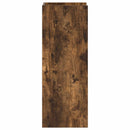 Planteholder med hylde Røget Eg 30 x 30 x 80 cm Konstrueret træ