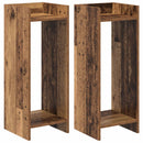 Planteholder 2 pcs Gammelt træ 30 x 30 x 80 cm Konstrueret træ
