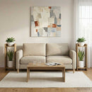 Planteholder 2 stk. Artisan Eg 30 x 30 x 80 cm Konstrueret træ