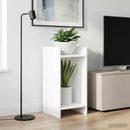 Planteholder med hylde Hvid 30 x 30 x 60 cm Konstrueret træ