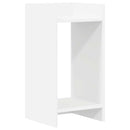 Planteholder med hylde Hvid 30 x 30 x 60 cm Konstrueret træ
