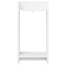 Planteholder med hylde Hvid 30 x 30 x 60 cm Konstrueret træ