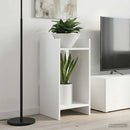 Planteholder 2 pcs Hvid 30 x 30 x 60 cm Konstrueret træ
