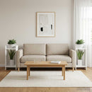 Planteholder 2 pcs Hvid 30 x 30 x 60 cm Konstrueret træ