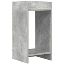 Planteholder med hylde BetonGrå 30 x 30 x 60 cm Konstrueret træ