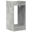 Planteholder med hylde BetonGrå 30 x 30 x 60 cm Konstrueret træ