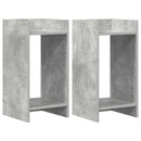 Planteholder 2 pcs BetonGrå 30 x 30 x 60 cm Konstrueret træ