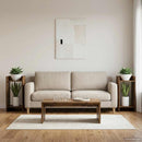 Planteholder 2 pcs Røget Eg 30 x 30 x 60 cm Konstrueret træ