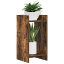 Planteholder 2 pcs Røget Eg 30 x 30 x 60 cm Konstrueret træ