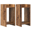 Planteholder 2 pcs Gammelt træ 30 x 30 x 60 cm Konstrueret træ