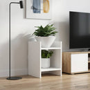 Planteholder med hylde Hvid 30 x 30 x 40 cm Konstrueret træ