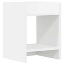 Planteholder med hylde Hvid 30 x 30 x 40 cm Konstrueret træ