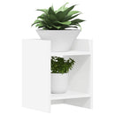 Planteholder med hylde Hvid 30 x 30 x 40 cm Konstrueret træ