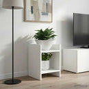 Planteholder 2 pcs Hvid 30 x 30 x 40 cm Konstrueret træ