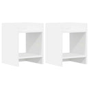 Planteholder 2 pcs Hvid 30 x 30 x 40 cm Konstrueret træ