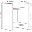 Planteholder 2 pcs Hvid 30 x 30 x 40 cm Konstrueret træ