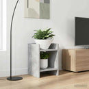 Planteholder med hylde BetonGrå 30 x 30 x 40 cm Konstrueret træ