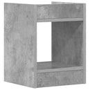 Planteholder med hylde BetonGrå 30 x 30 x 40 cm Konstrueret træ