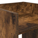 Planteholder med hylde Røget Eg 30 x 30 x 40 cm Konstrueret træ