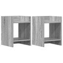 Planteholder 2 stk. Grå Sonoma 30 x 30 x 40 cm Konstrueret træ