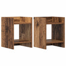 Planteholder 2 pcs Gammelt træ 30 x 30 x 40 cm Konstrueret træ
