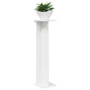 Planteholder 2 pcs Hvid 25 x 25,5 x 100,5 cm Konstrueret træ