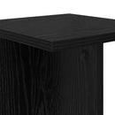 Planteholder 2 pcs Sort Eg 25 x 25,5 x 100,5 cm Konstrueret træ