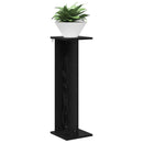 Planteholder 2 pcs Sort Eg 25 x 25,5 x 80,5 cm Konstrueret træ