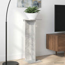 Planteholder 2 pcs BetonGrå 25 x 25,5 x 80,5 cm Konstrueret træ