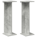 Planteholder 2 pcs BetonGrå 25 x 25,5 x 80,5 cm Konstrueret træ