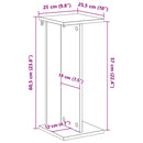 Planteholder Hvid 25 x 25,5 x 60,5 cm Konstrueret træ