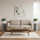 Planteholder 2 pcs BetonGrå 25 x 25,5 x 40,5 cm Konstrueret træ