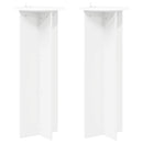 Planteholder 2 pcs Hvid Ø40 x 100 cm Konstrueret træ