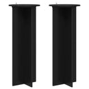 Planteholder 2 pcs Sort Ø40 x 100 cm Konstrueret træ