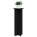 Planteholder 2 pcs Sort Ø40 x 100 cm Konstrueret træ