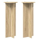 Planteholder 2 pcs Sonoma-eg Ø40 x 100 cm Konstrueret træ